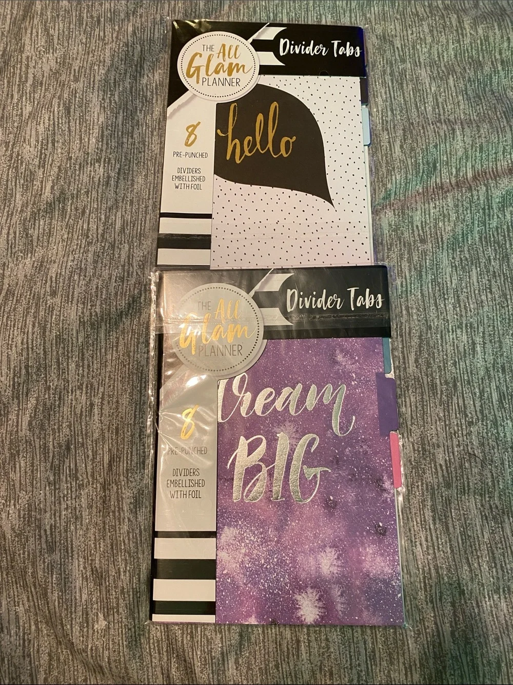 The All Glam Planner Divider Tabs (2 Sets) & Planner Stickers NEW